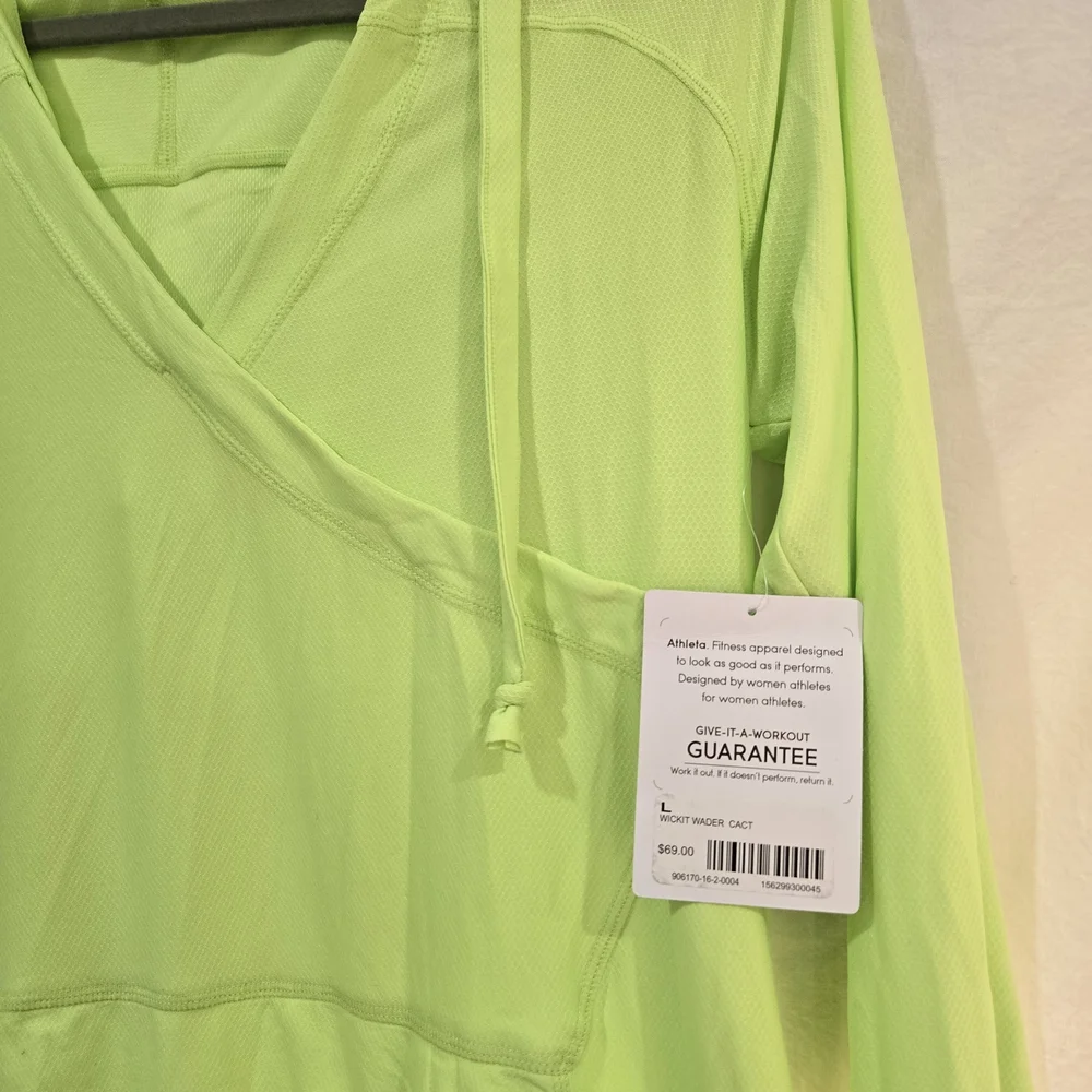 NWT Green Athleta Swim Cover Up Size Large - Picture 4 of 8